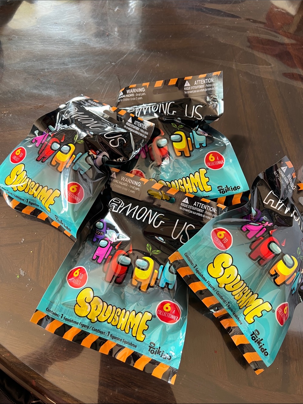 Squishme Blind Bag Figure Among Us  - 4 blind bags